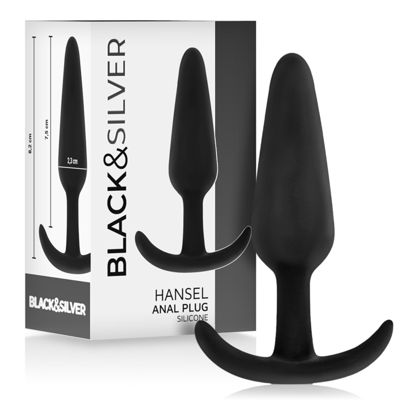 BLACKSILVER – HANSEL PLUG ANAL SILICONA CON ASA PEQUEÑO