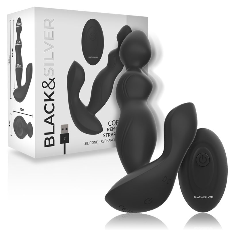 BLACKSILVER – CORA PLUG PROSTÁTICO SILICONA CONTROL REMOTO