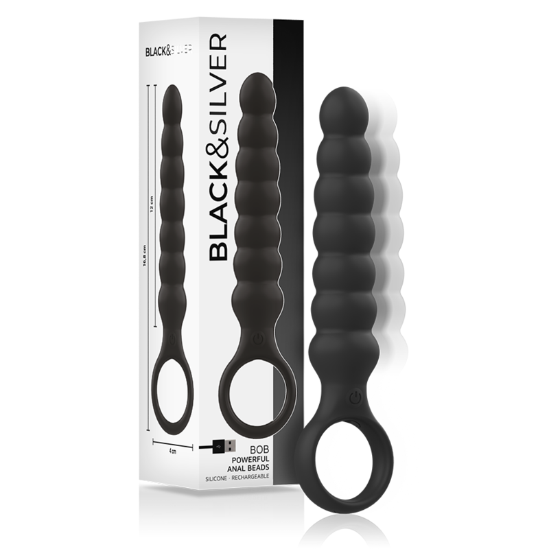 BLACKSILVER – BOB POTENTE VIBRADOR DILATADOR ANAL SILICONA
