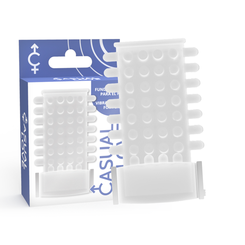 CASUAL LOVE – RING FUNDA PENE VIBRADOR TRANSPARENTE