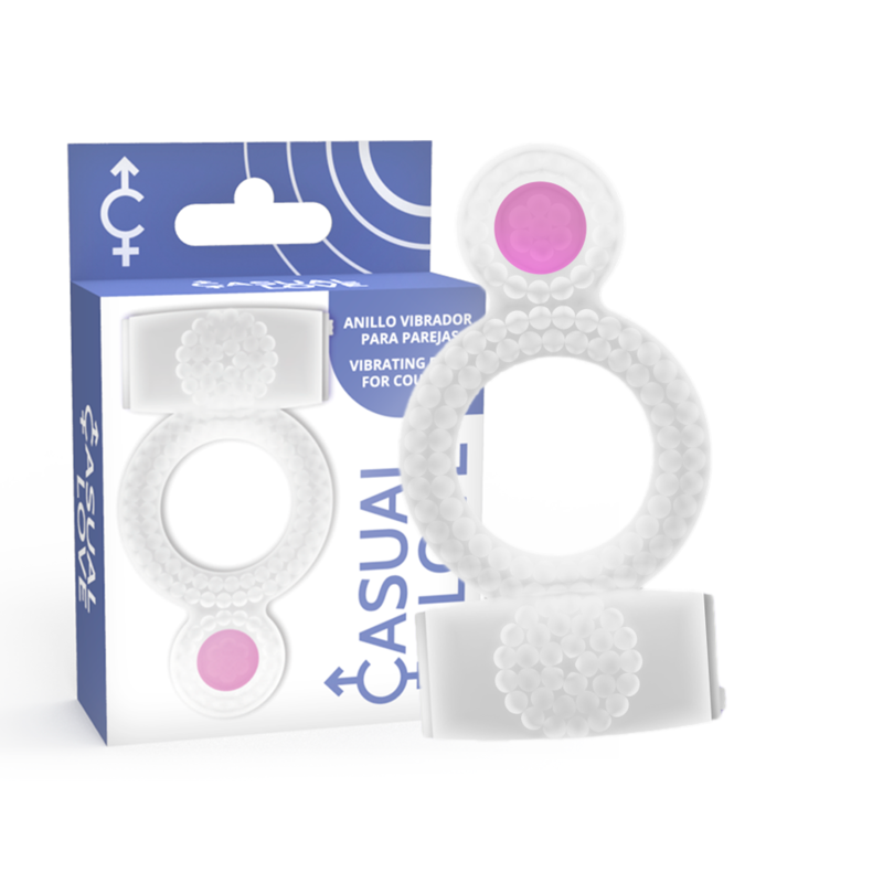 CASUAL LOVE – RING DOUBLE PLEASURE ANILLO TRANSPARENTE