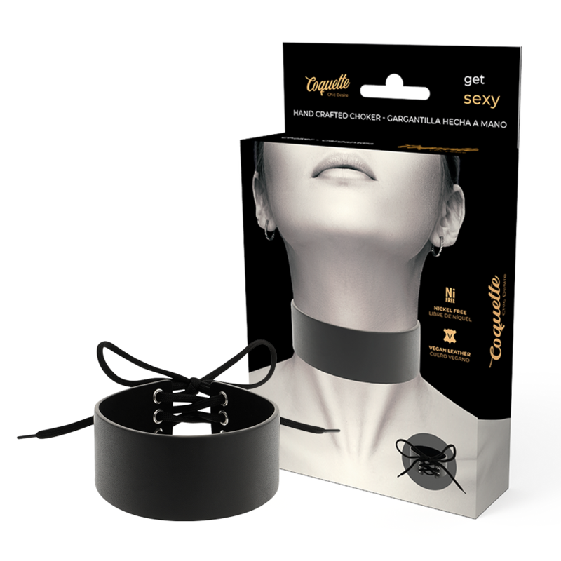 COQUETTE CHIC DESIRE – CHOKER CUERO VEGANO