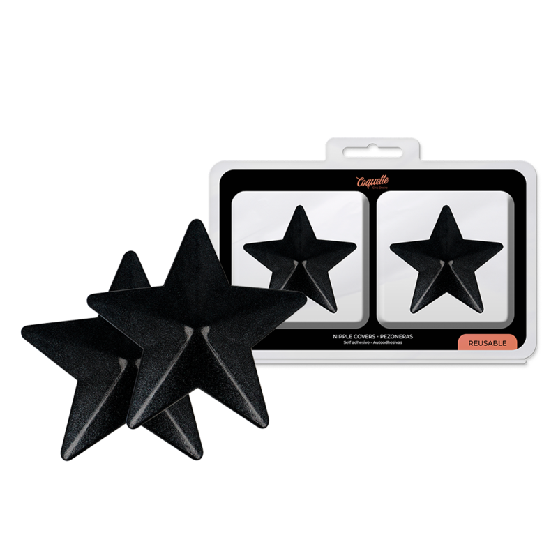 COQUETTE CHIC DESIRE – CUBRE PEZONES ESTRELLAS NEGRAS