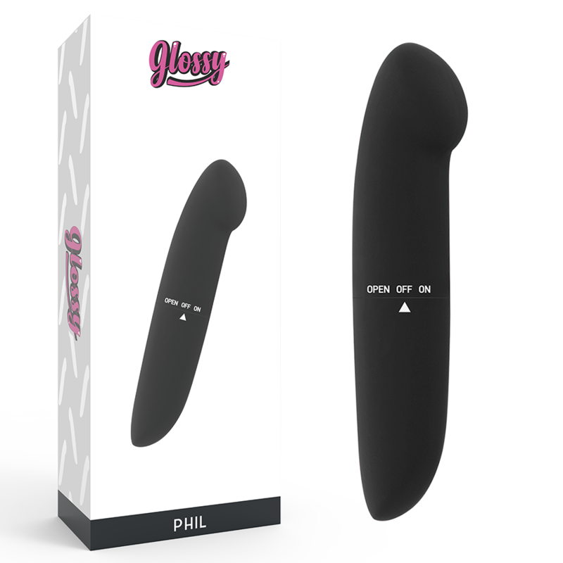 GLOSSY – PHIL VIBRADOR NEGRO