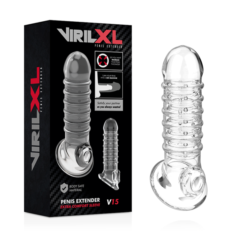VIRILXL – EXTENSION Y FUNDA  DE PENE  V15 TRANSPARENTE