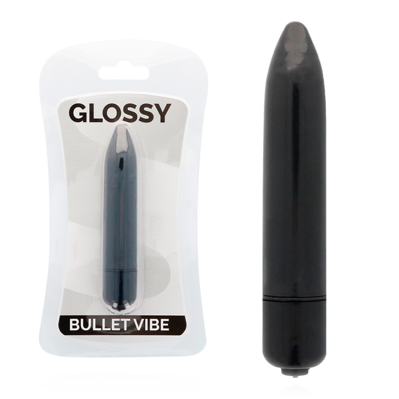 GLOSSY – THIN VIBRADOR NEGRO