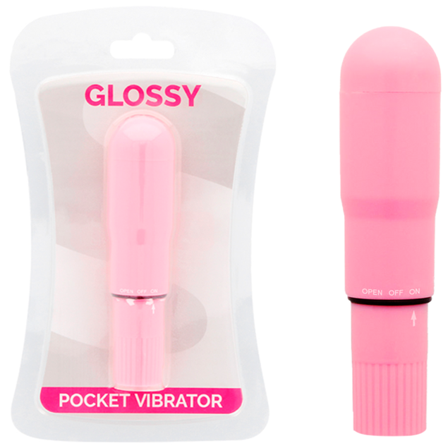 GLOSSY – POCKET VIBRADOR ROSA