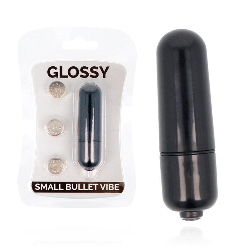 GLOSSY – SMALL BALA VIBRADORA NEGRO