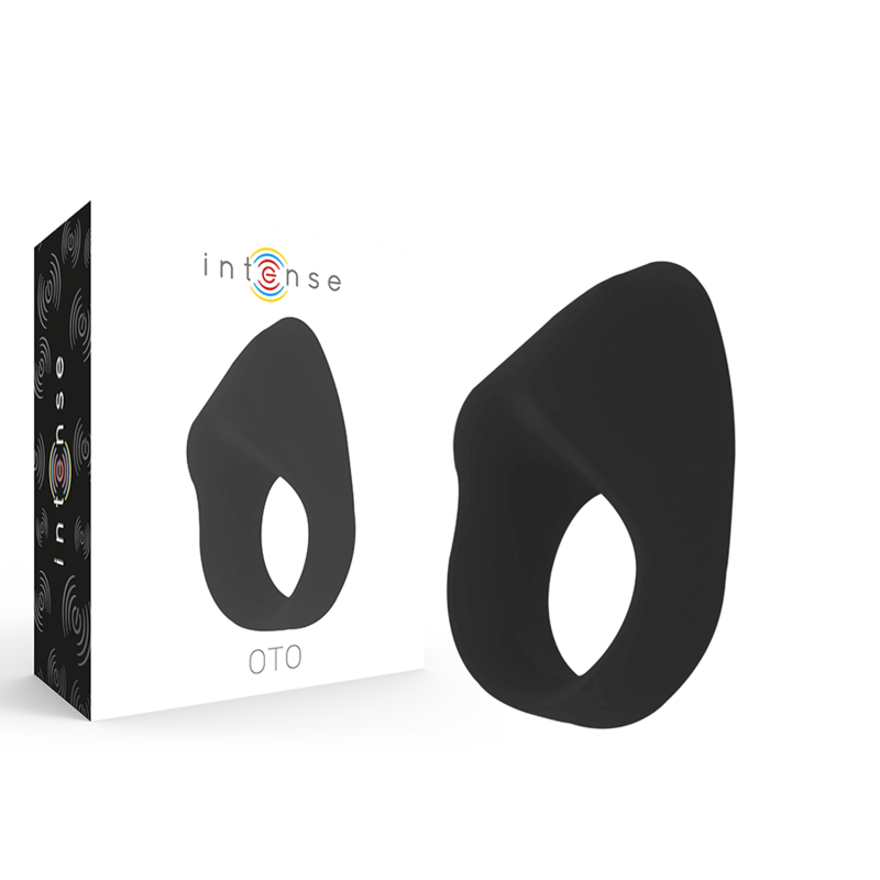 INTENSE – OTO ANILLO VIBRADOR RECARGABLE NEGRO