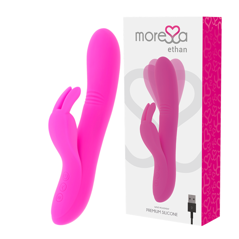 MORESSA – ETHAN EFECTO WAVE MAS POTENTE VIBRACION PREMIUM SILICONE RECARGABLE