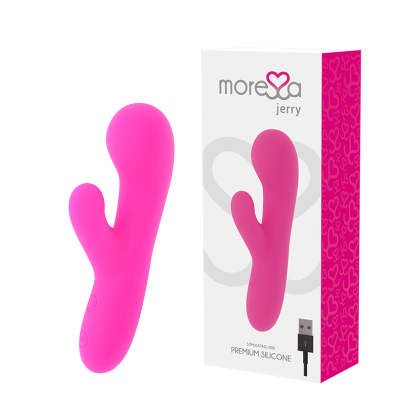 MORESSA – JERRY CLIP VIBRADOR PUNTO G Y CLITORIS PREMIUM SILICONE RECARGABLE
