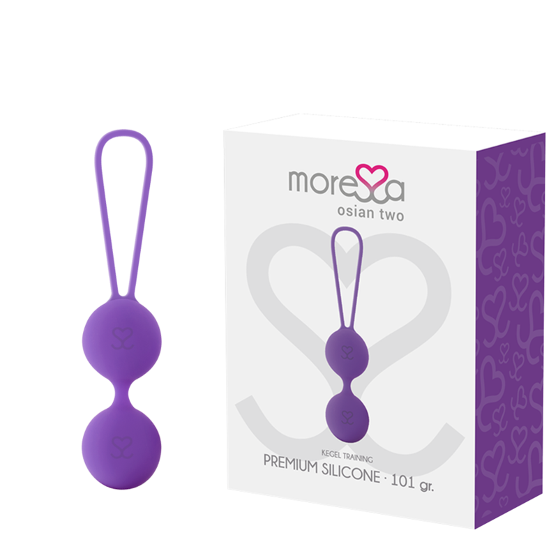 MORESSA – OSIAN TWO ENTRENAMIENTO SUELO PELVICO 101gr PREMIUM SILICONA LILA