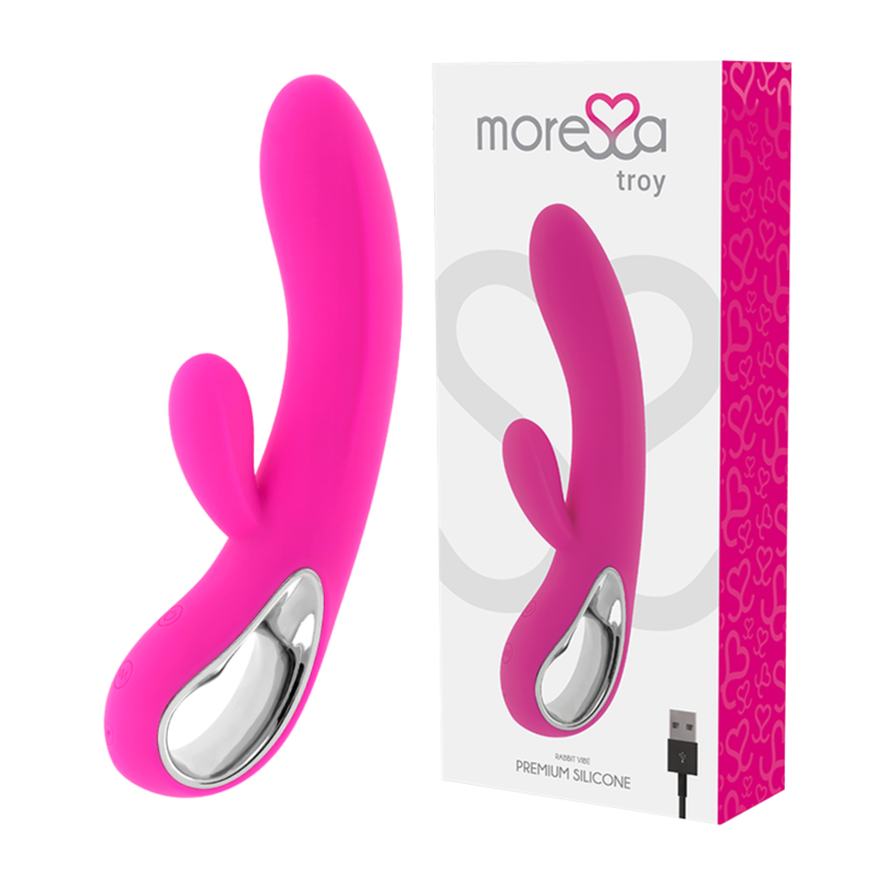 MORESSA – TROY MASAJEADOR PUNTO G Y CLITORIS PREMIUM SILICONE RECARGABLE