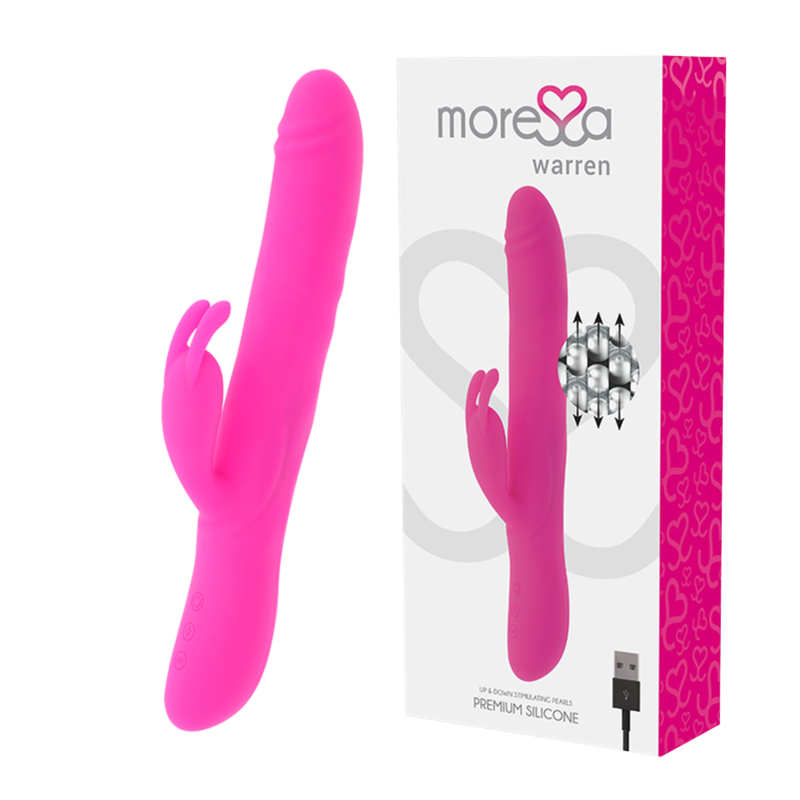 MORESSA – WARREN IMPULSOR OSCILANTE Y POTENTE VIBRACION PREMIUM SILICONA RECARGABLE
