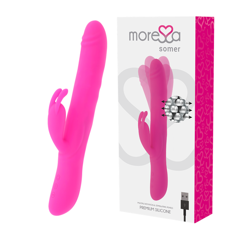 MORESSA – SOMER ROTADOR PERLADO Y POTENTE VIBRACION  PREMIUM SILICONE