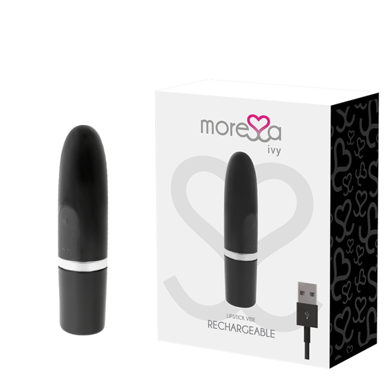 MORESSA – IVY MASAJEADOR SIMULADOR LABIAL DE VIAJE NEGRO