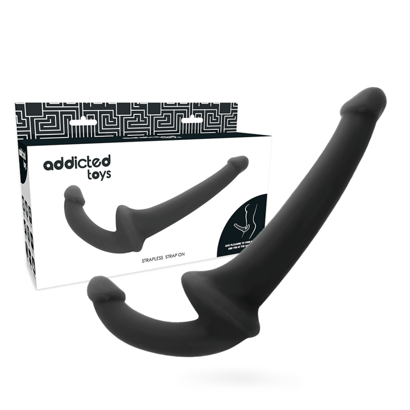 ADDICTED TOYS – DILDO CON ARNÉS SIN SUJECCIÓN NEGRO