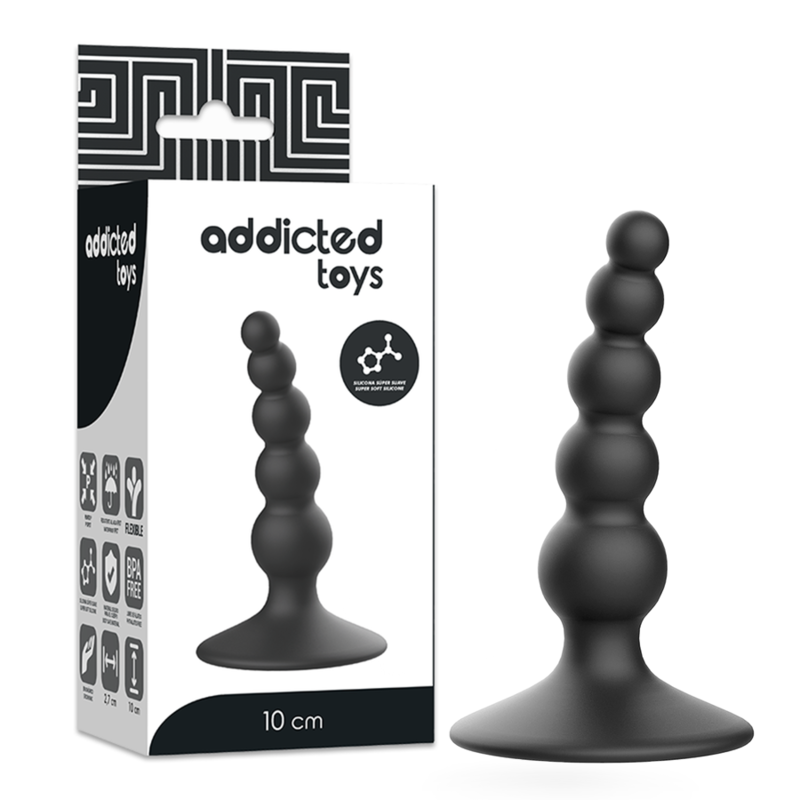 ADDICTED TOYS – ANAL SEXUAL PLUG 10 CM NEGRO