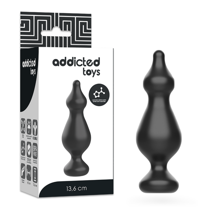 ADDICTED TOYS – ANAL SEXUAL PLUG 13.6 CM NEGRO