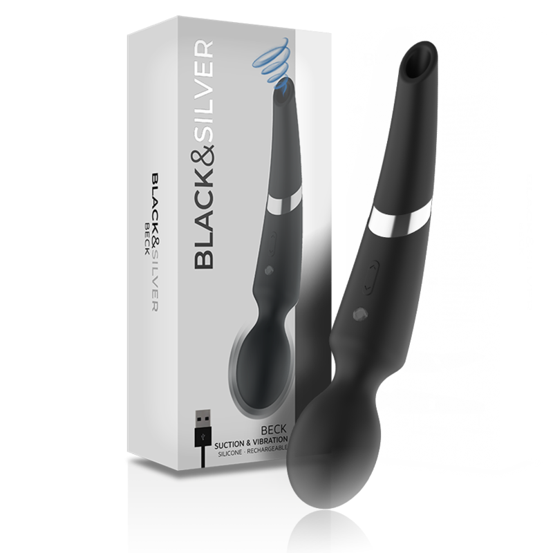 BLACKSILVER – BECK WAND Y SUCCIONADOR 2 EN 1 SILICONA