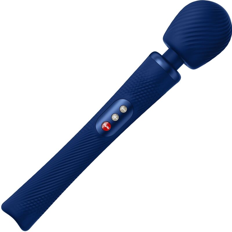 FUN FACTORY – VIM WAND RUMBLE VIBRADOR RECARGABLE SILICONA AZUL MEDIANOCHE
