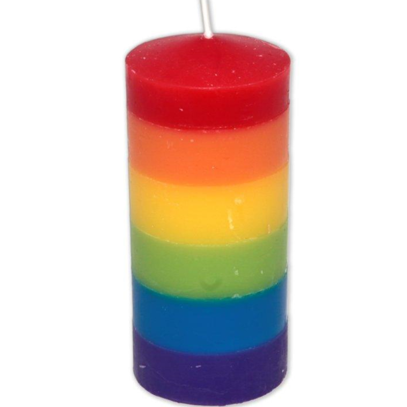 PRIDE – VELA GRANDE CON LA BANDERA LGBT