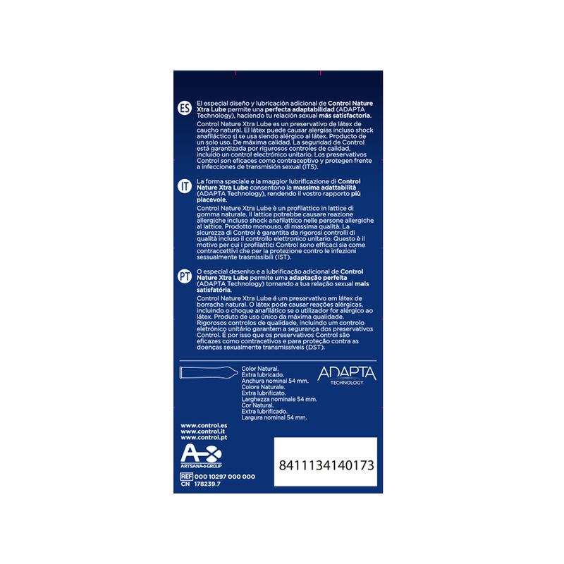 CONTROL – EXTRA LUBE PRESERVATIVOS 12 UNIDADES