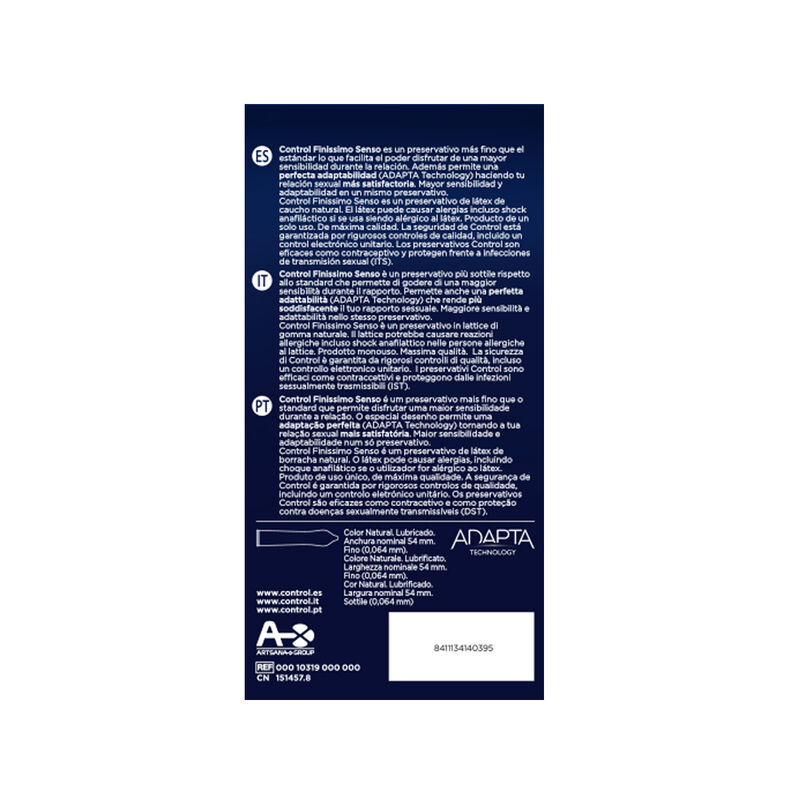 CONTROL – SENSO PRESERVATIVOS 24 UNIDADES