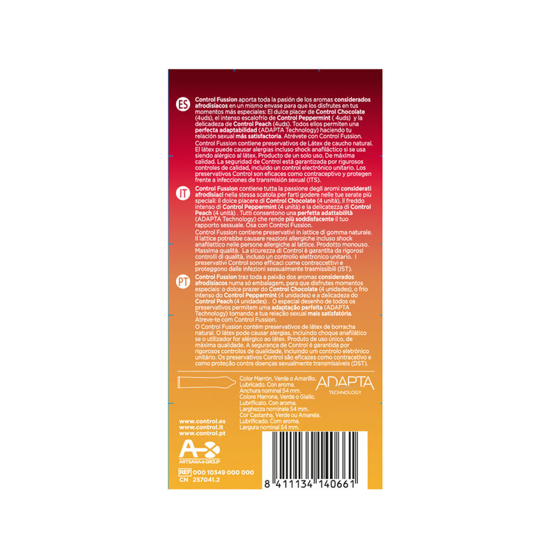 CONTROL – FUSSION PRESERVATIVOS 12 UNIDADES