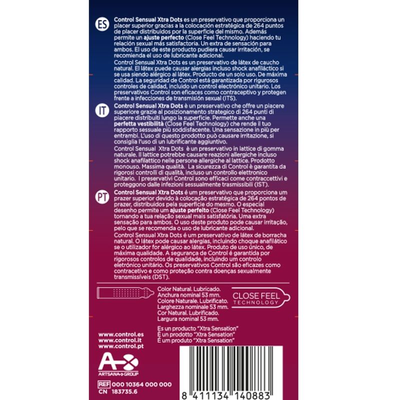 CONTROL – XTRA DOTS 12 UDS