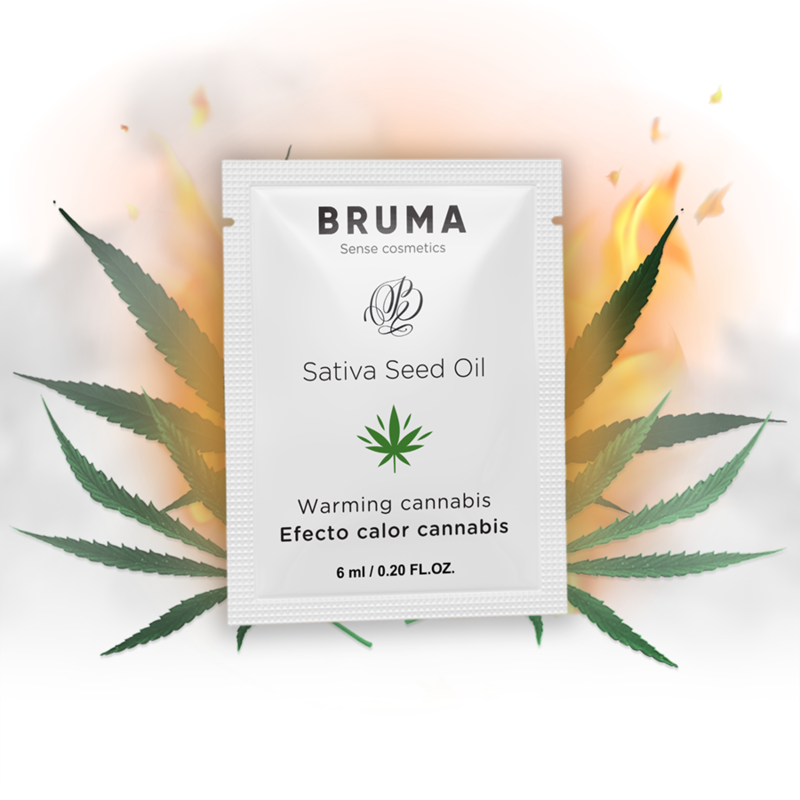 BRUMA – 6 ML GEL DESLIZANTE CON ACEITE DE SEMILLA EFECTO CALOR SABOR CANNABIS
