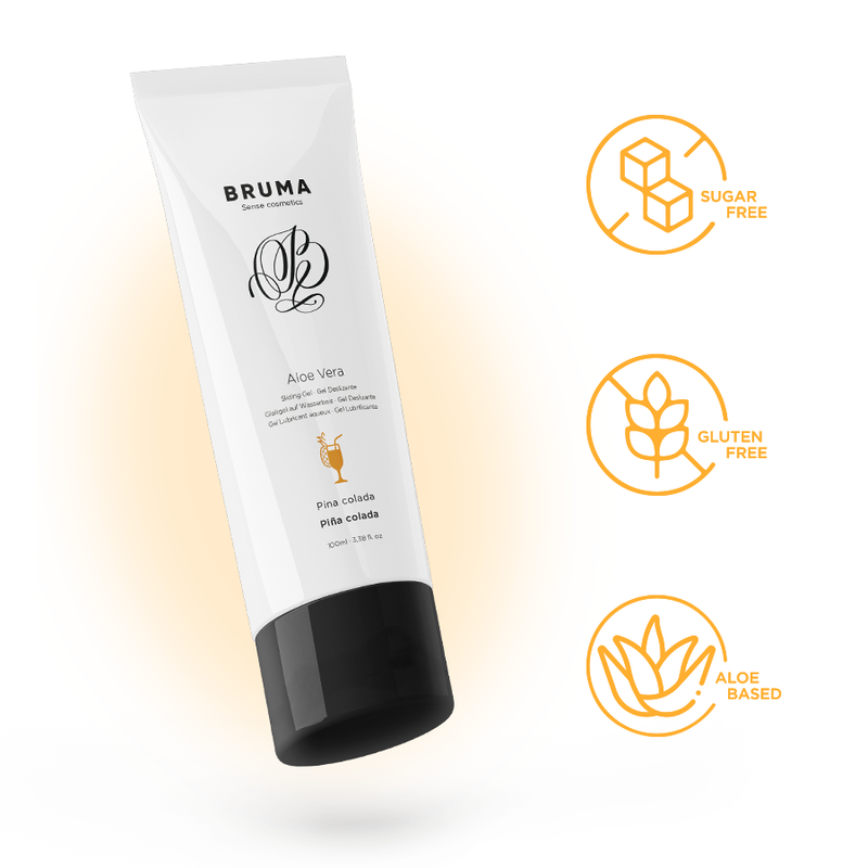BRUMA – GEL DESLIZANTE CON ALOE VERA SABOR A PIÑA COLADA 100 ML