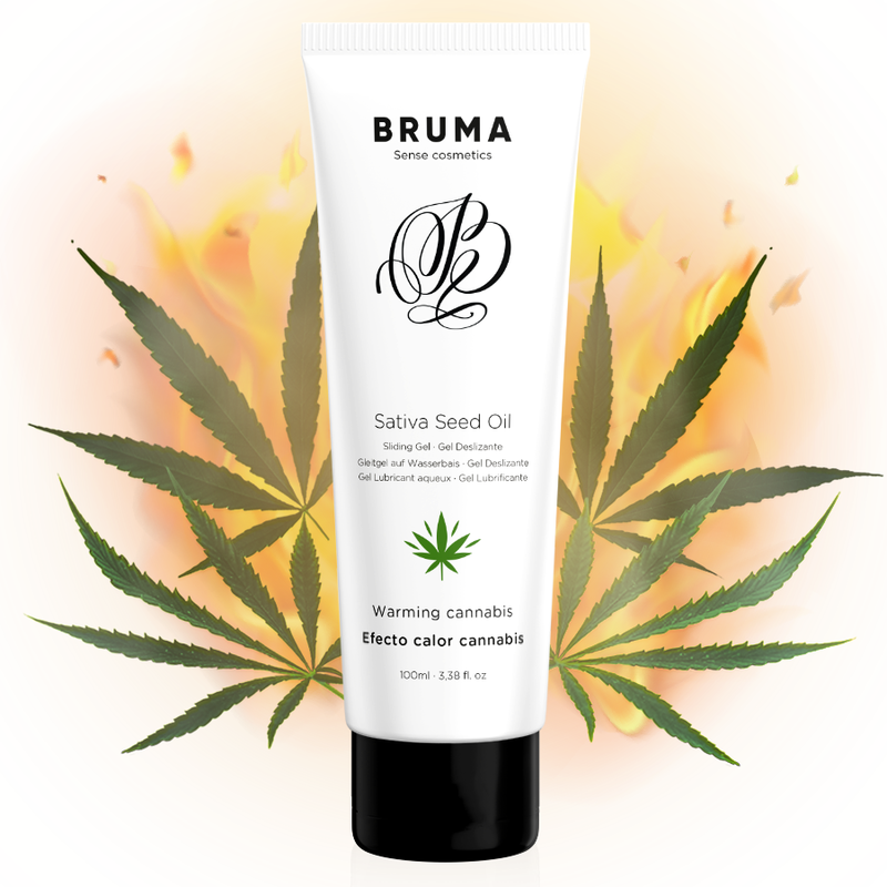 BRUMA – GEL DESLIZANTE CON ACEITE DE SEMILLA EFECTO CALOR SABOR CANNABIS 100 ML
