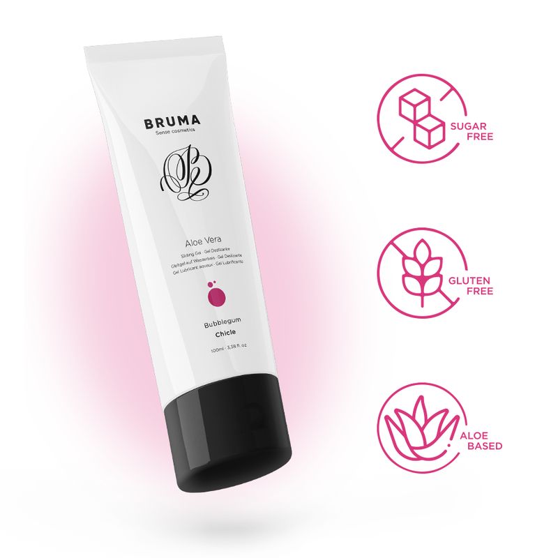 BRUMA – GEL DESLIZANTE CON ALOE VERA SABOR A CHICLE 100 ML