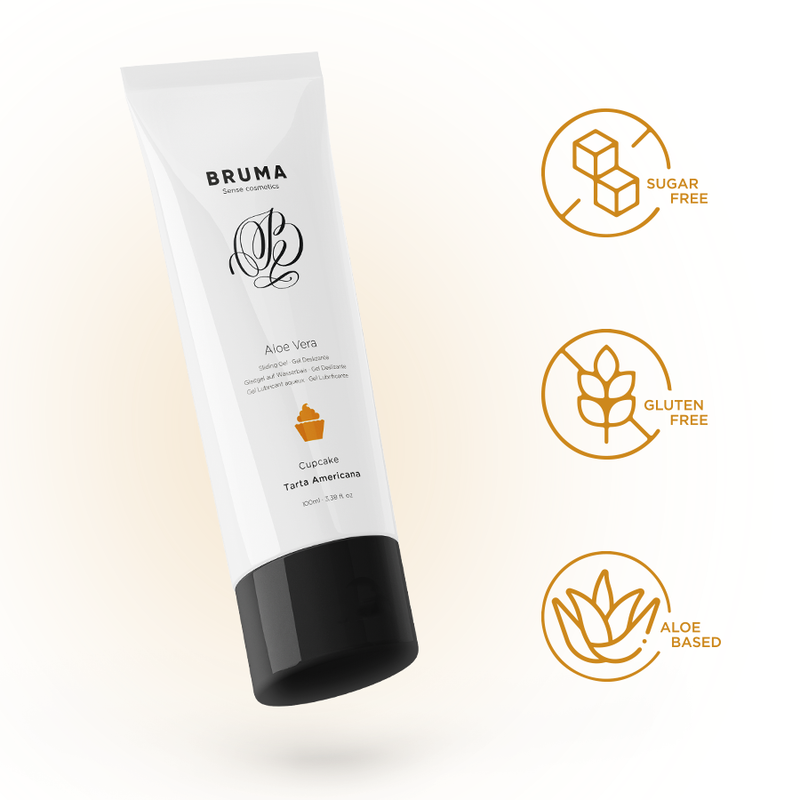 BRUMA – GEL DESLIZANTE CON ALOE VERA SABOR A TARTA AMERICANA 100 ML