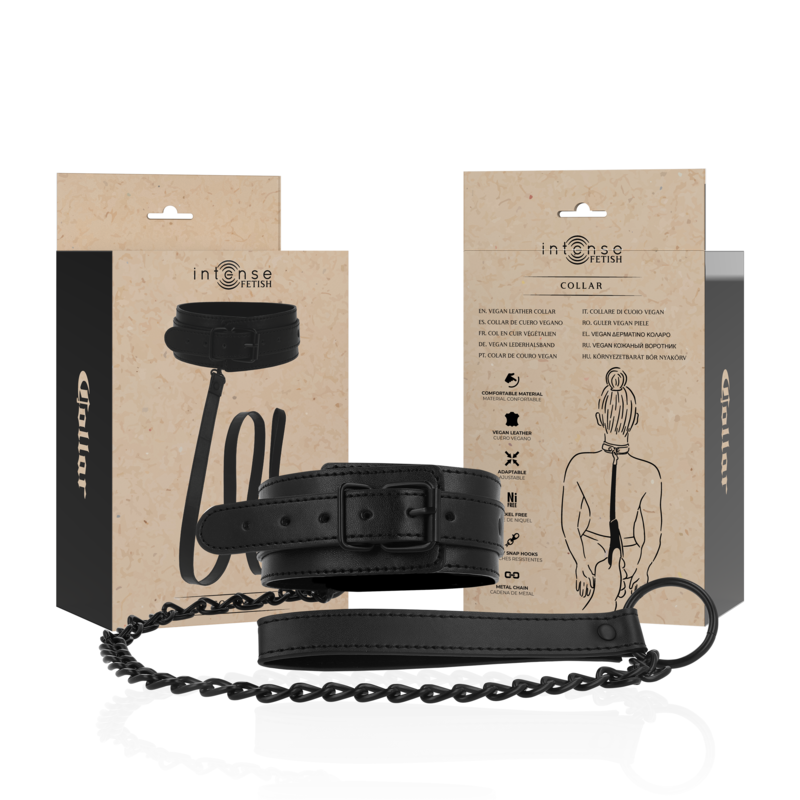 INTENSE – FETISH COLLAR DE CUERO VEGANO