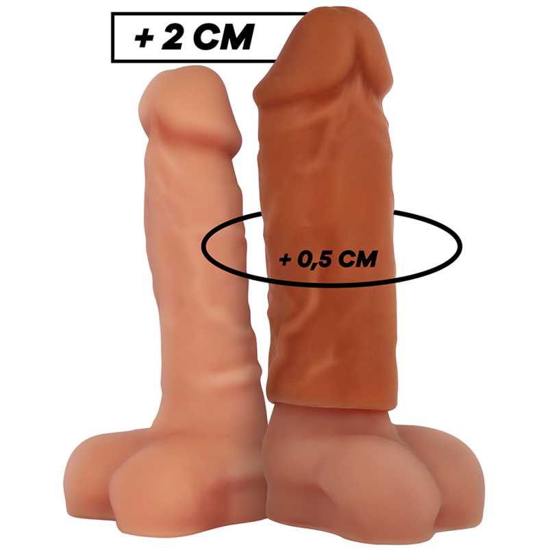 VIRILXL – EXTENSION DE PENE LIQUID SILICONE V3 MARRON