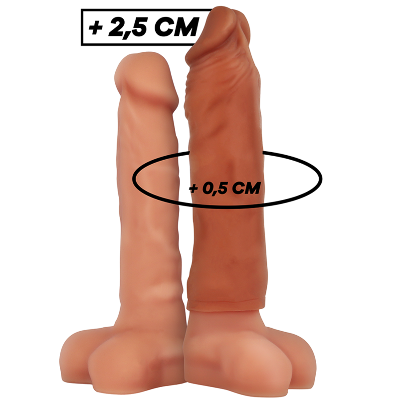 VIRILXL – EXTENSION DE PENE LIQUID SILICONE V5 MARRON