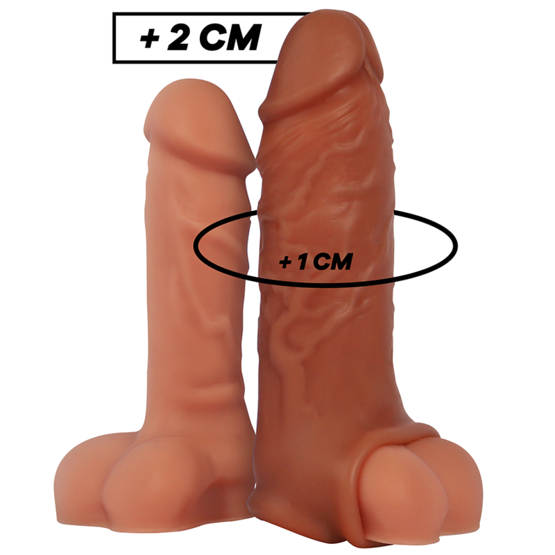 VIRILXL – EXTENSION DE PENE LIQUID SILICONE V9 MARRÓN