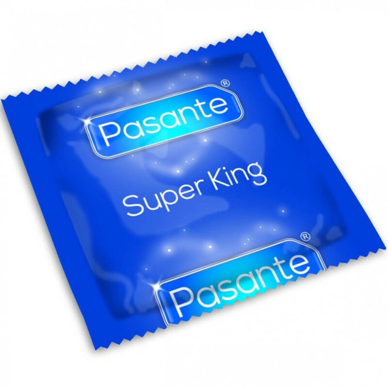 PASANTE – PRESERVATIVO TAMAÑO SUPER KING BOLSA 144 UNIDADES
