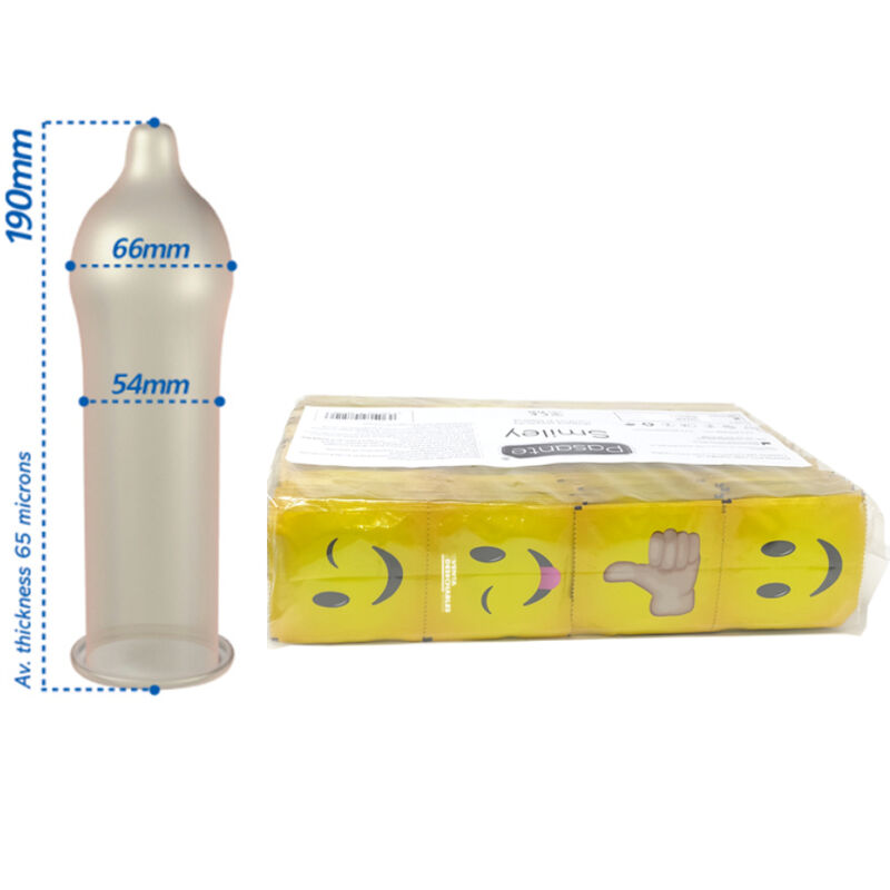 PASANTE – PRESERVATIVO SMILEY BOLSA 144 UNIDADES