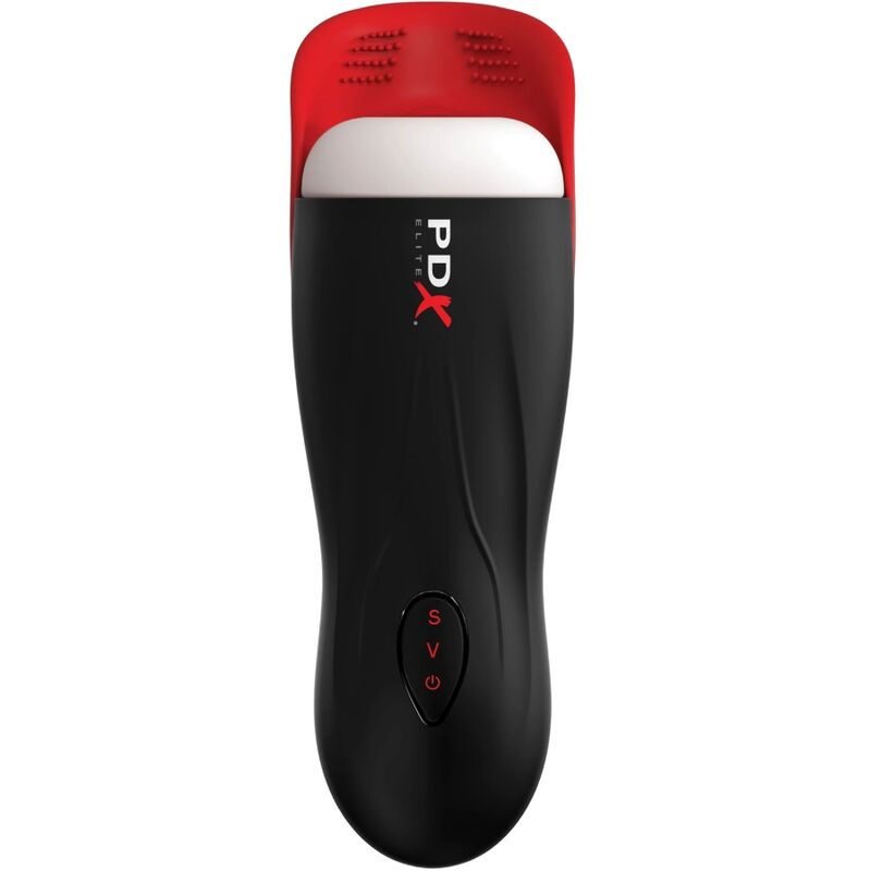 PDX ELITE – MASTURBADOR STROKER FAP-O-MATIC PRO CON BASE PARA TESTICULOS