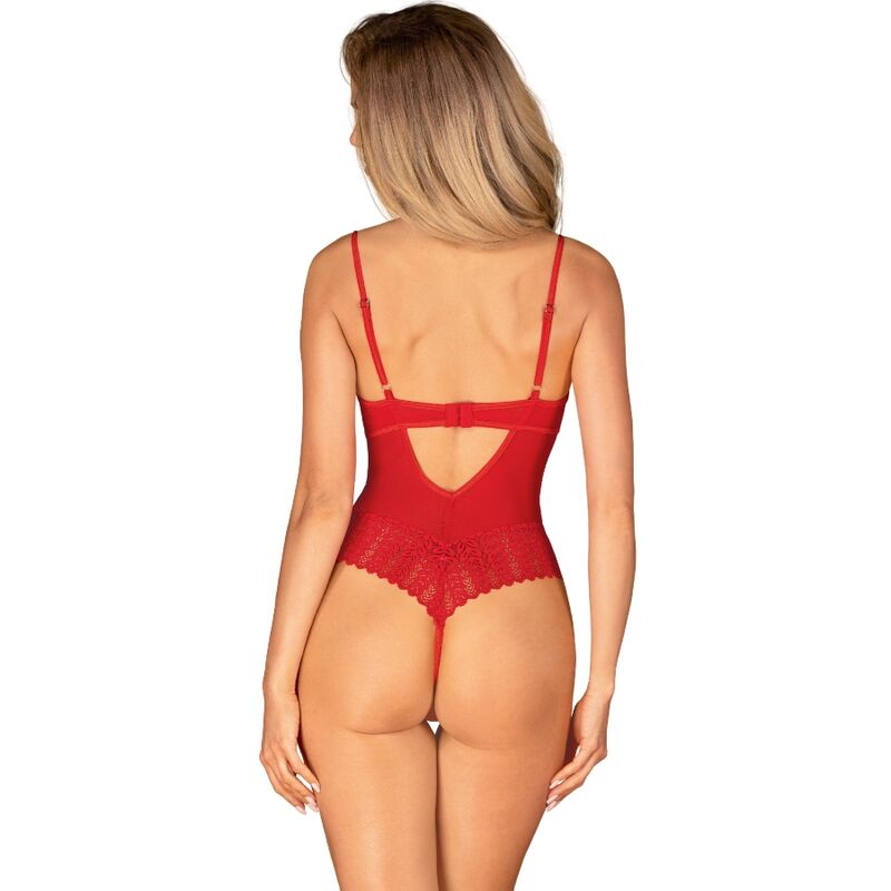 OBSESSIVE – INGRIDIA CROTCHLESS TEDDY ROJO XS/S