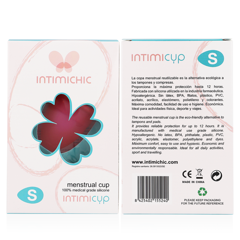 INTIMICHIC – COPA MENSTRUAL SILICONA MEDICA – TALLA S