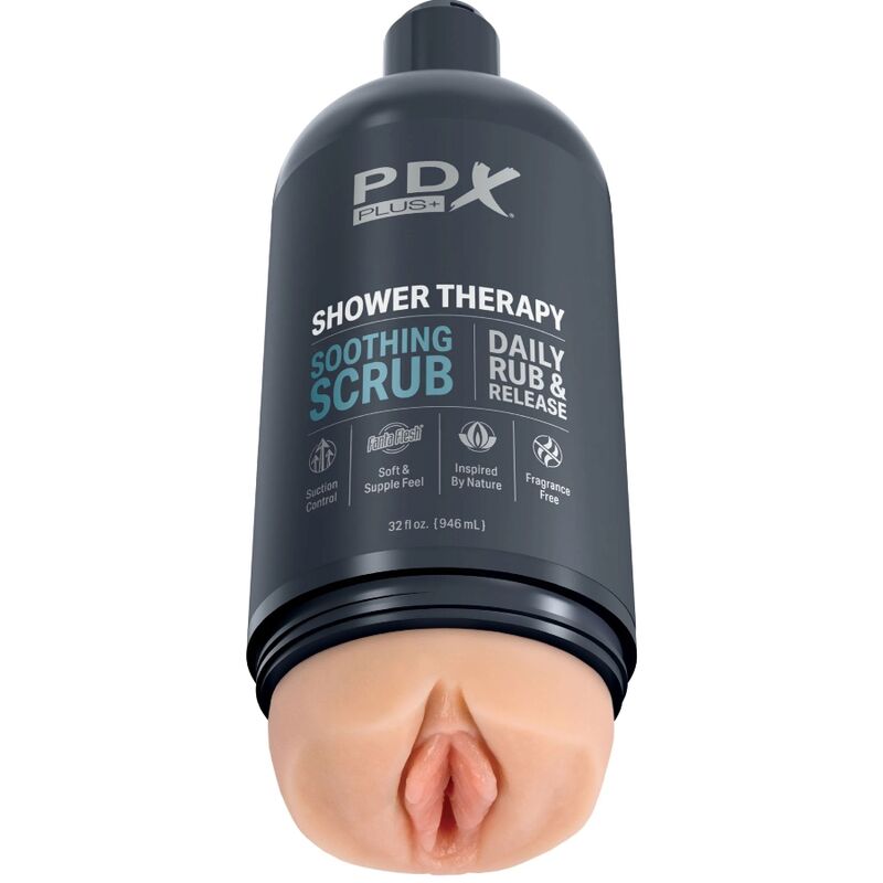 PDX PLUS – MASTURBADOR STROKER DISEÑO DISCRETO DE BOTE CHAMPU SOOTHING SCRUB