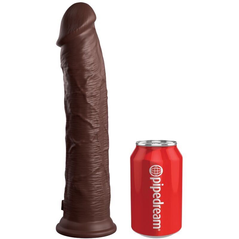 KING COCK – ELITE DILDO REALISTICO SILICONA 28 CM MARRON
