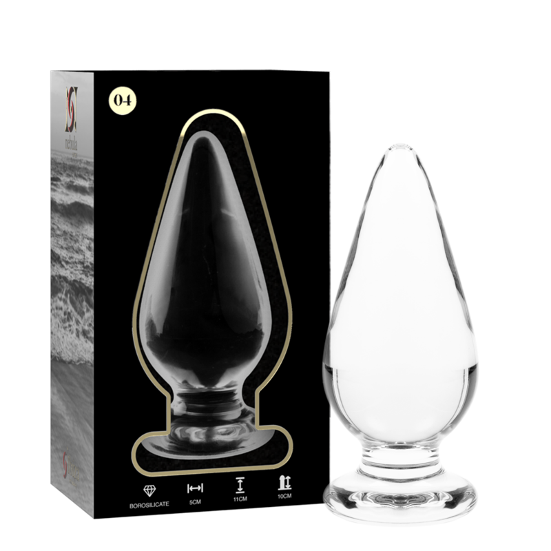 NEBULA SERIES BY IBIZA – MODELO 4 PLUG CRISTAL TRANSPARENTE 11 CM -O- 5 CM