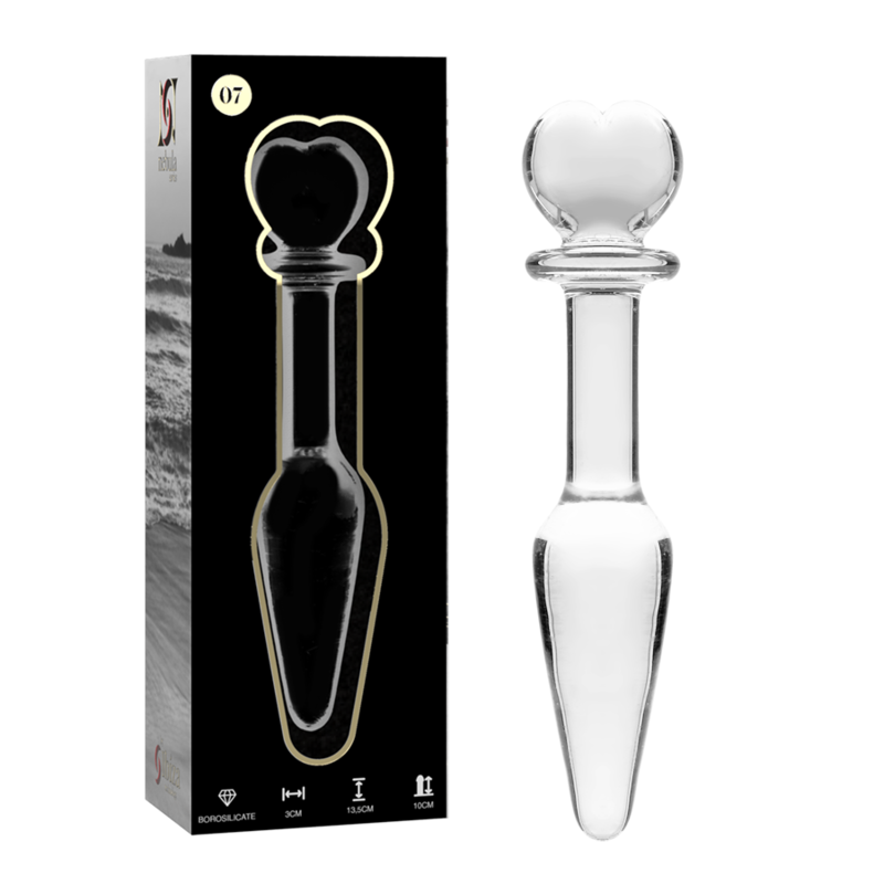 NEBULA SERIES BY IBIZA – MODELO 7 PLUG CRISTAL TRANSPARENTE 13.5 CM -O- 3 CM