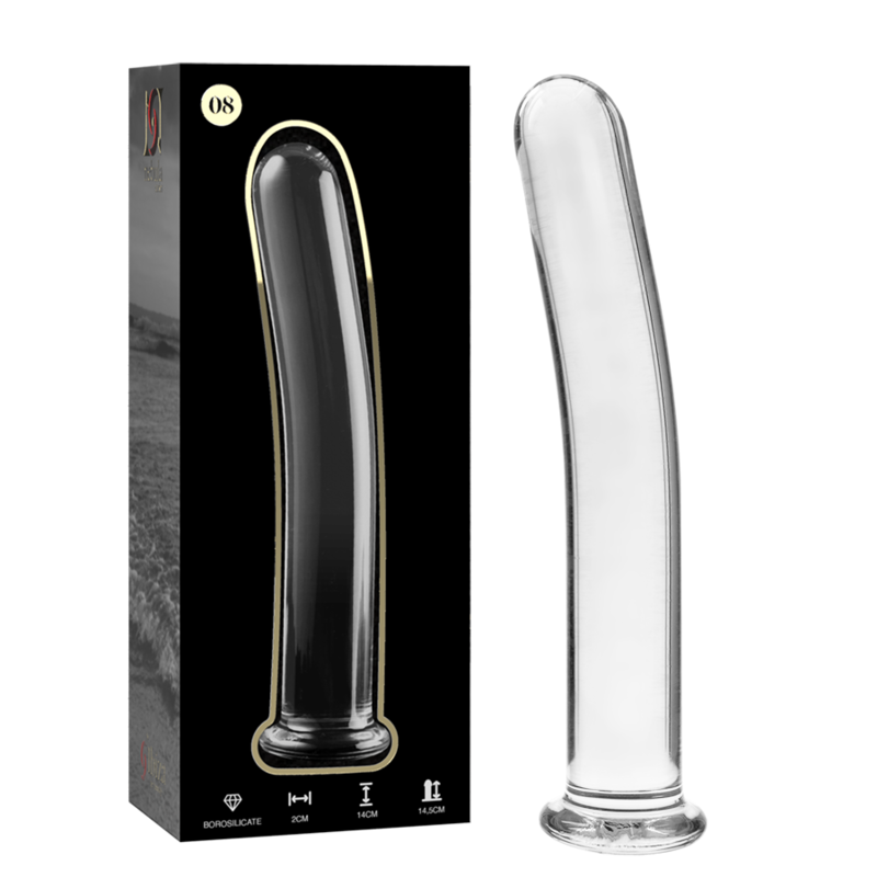 NEBULA SERIES BY IBIZA – MODELO 8 DILDO CRISTAL TRANSPARENTE 14.5 CM -O- 2 CM