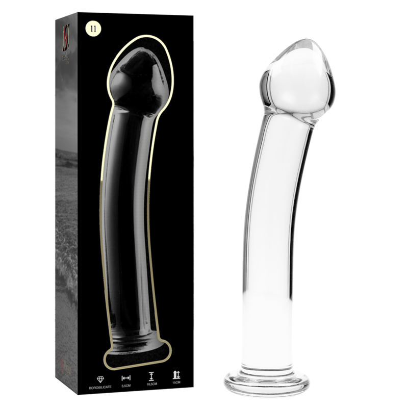NEBULA SERIES BY IBIZA – MODELO 11 DILDO CRISTAL TRANSPARENTE 16 CM -O- 3 CM